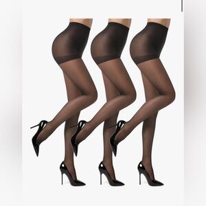 Elegant Sheer Black Women's Hosiery